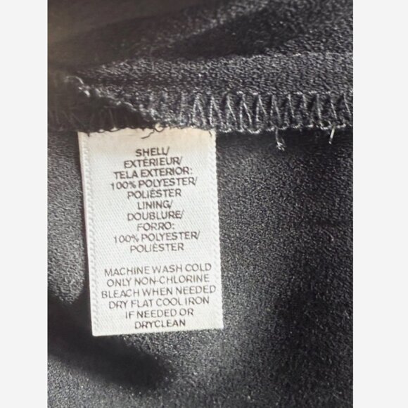 Vintage Ann Taylor LOFT Black Fit & Flare Mini Dress Women’s Size 4 Sleeveless - Picture 6 of 6